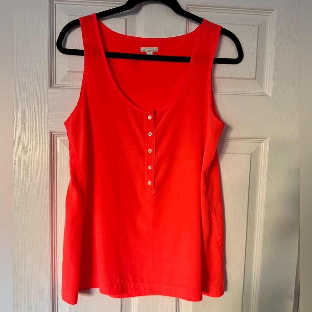 GAP Vibrant neon coral Tank Top